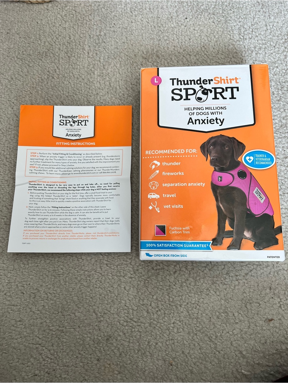 Dog Thunder Shirt Sport Anxiety Vest